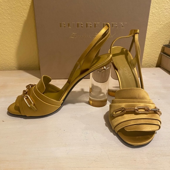 Burberry Shoes - Burberry Satin High Heel Sandals